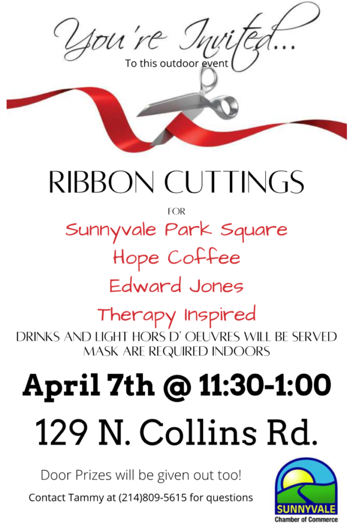 Ribbon Cutting April 7th